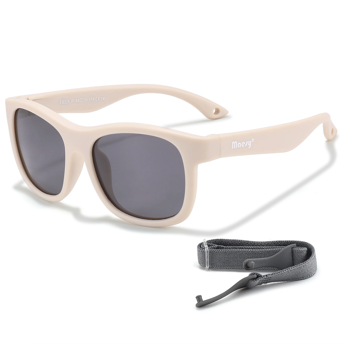 Maesy Luca kinderzonnebril met UV400-bescherming en elastiek